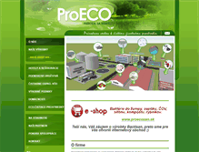 Tablet Screenshot of proeco.sk